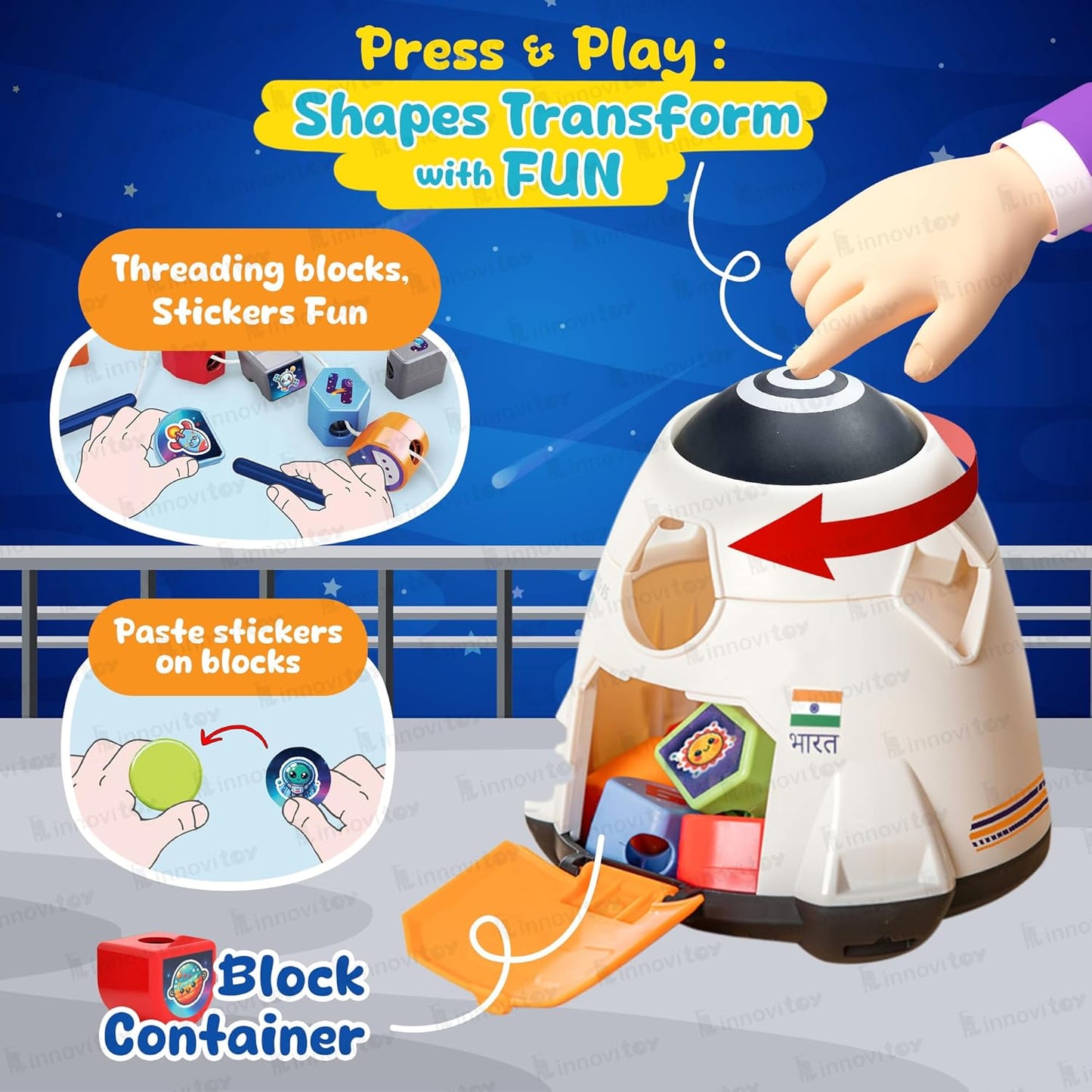 Innovi Toy Space shape sorter